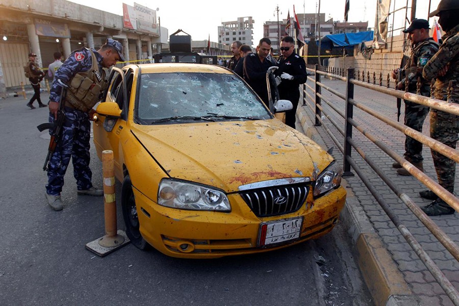 Iraqi security forces inspect the site of suicide bomb attack in Kirkuk, Iraq November on 5, 2017 — Reuters file photo used only for representational purpose