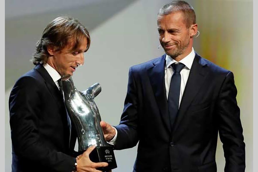 Modric voted UEFA's Player of the Year