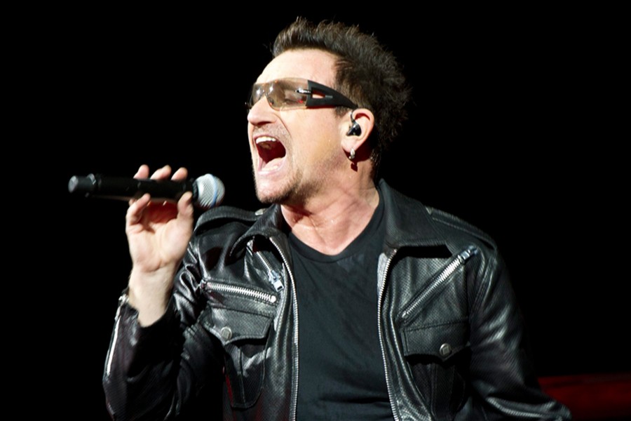 Lead singer Bono of Irish rock band U2 — Reuters file photo