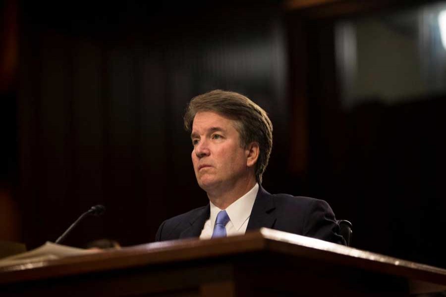 Supreme Court nominee Brett Kavanaugh testifies during the third day of his confirmation hearing before the Senate Judiciary Committee on Capitol Hill in Washington, US, September 6, 2018. Reuters