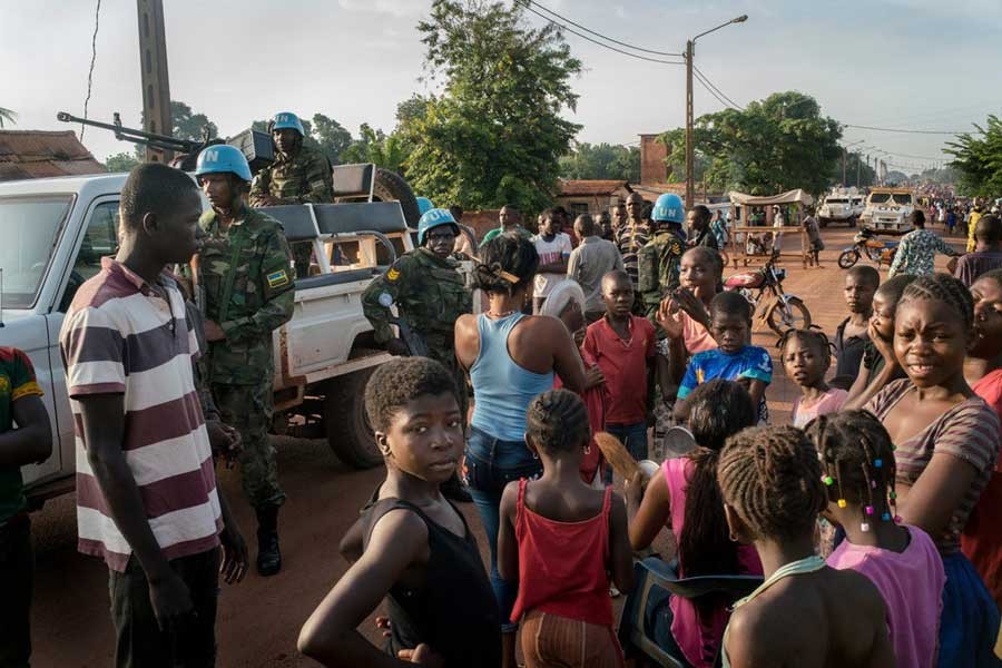 Protests in Bangui, Central African Republic, in May. The country has been plagued by conflict for years.               –Photo: The New York Times