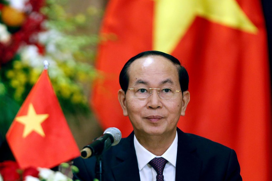 Vietnam's President Tran Dai Quang attends a news conference in Hanoi, Vietnam September 6, 2017. Reuters/File photo