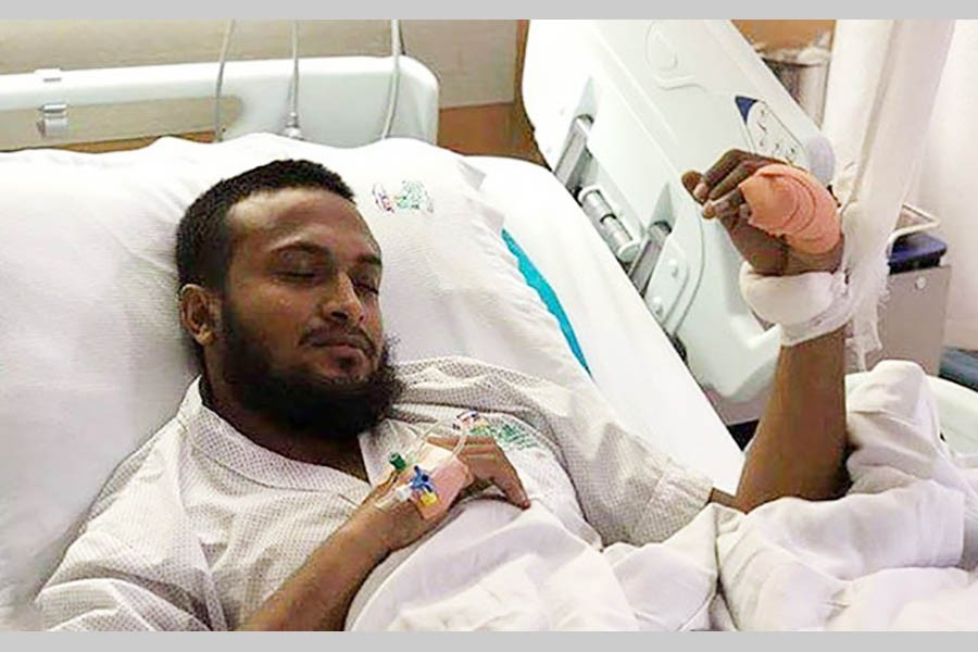 Shakib undergoes finger surgery, in hospital for another