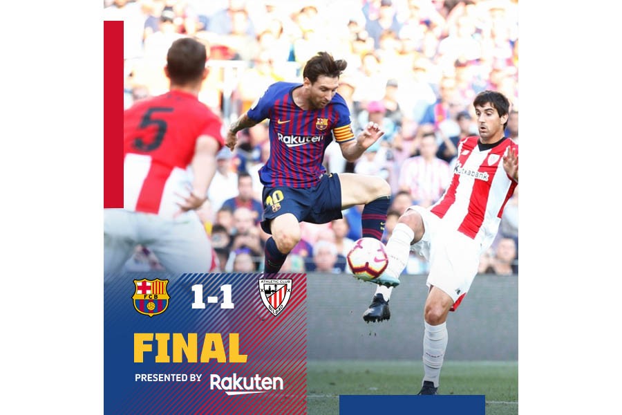 Barca fails to win third consecutive match