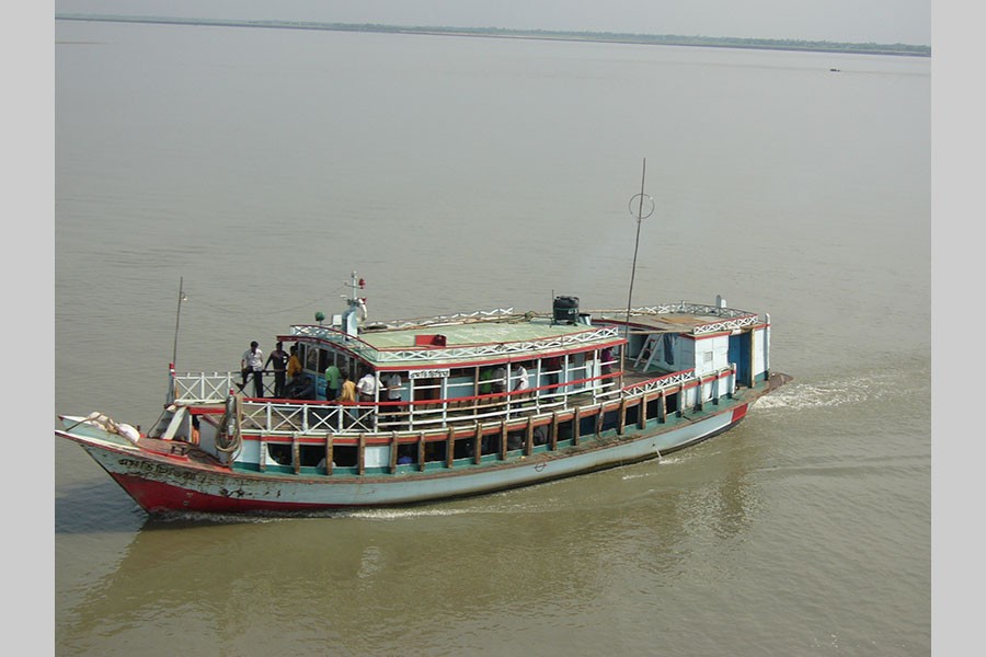 Country boats ferrying passengers - a delightful scene   