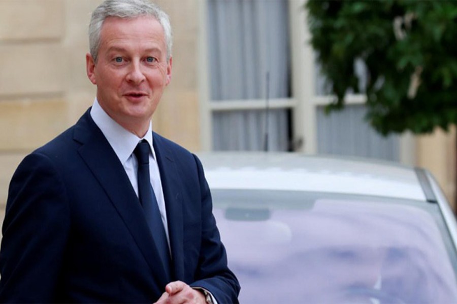 French Finance Minister Bruno Le Maire leaves following the weekly cabinet meeting at the Elysee Palace in Paris, France, October 17, 2018. Reuters