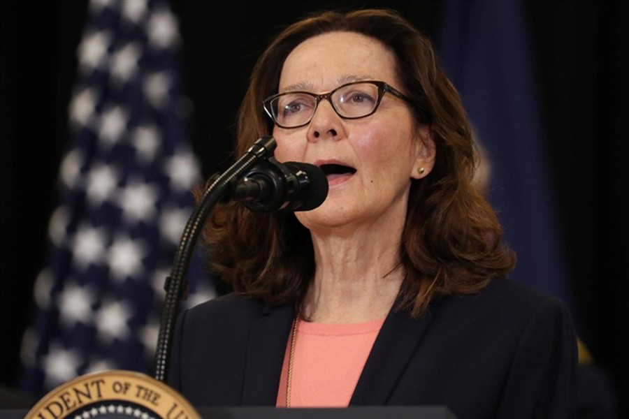 CIA Director Gina Haspel speaks after being sworn in during ceremonies at the headquarters of the Central Intelligence Agency in Langley, Virginia, US on May 21, 2018 — Reuters/File