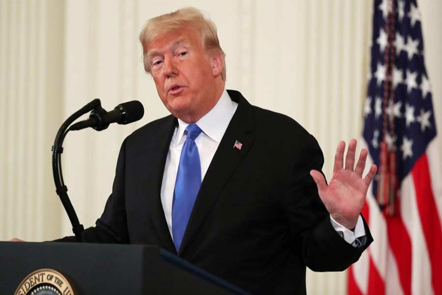 US President Donald Trump speaks during a news conference following Tuesday's midterm US congressional elections at the White House in Washington, US, November 7, 2018. Reuters/Jonathan Ernst