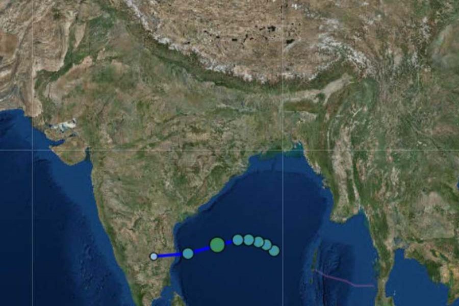 Cyclone ‘Gaja’ forms over Bay