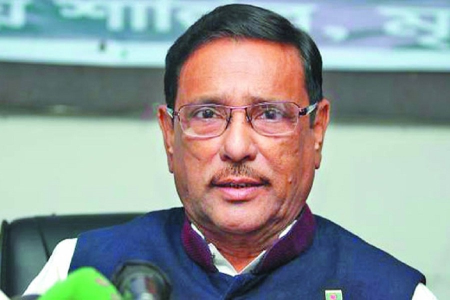 Awami League General Secretary Obaidul Quader seen in this undated UNB photo