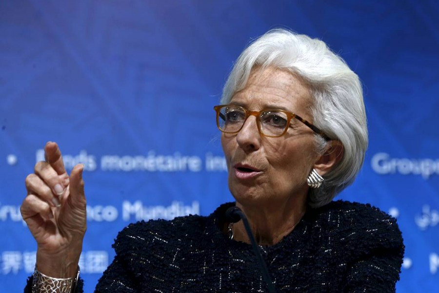 Reuters file photo shows the IMF chief Christine Lagarde