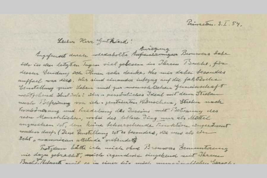 The letter is regarded as a clear statement of Einstein's religious beliefs