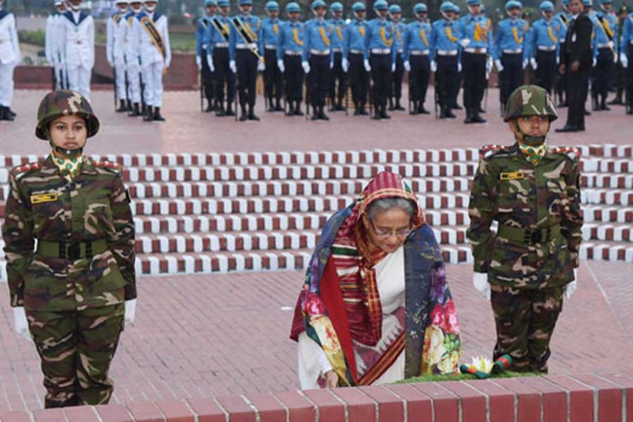 President, PM pay homage to Liberation War martyrs