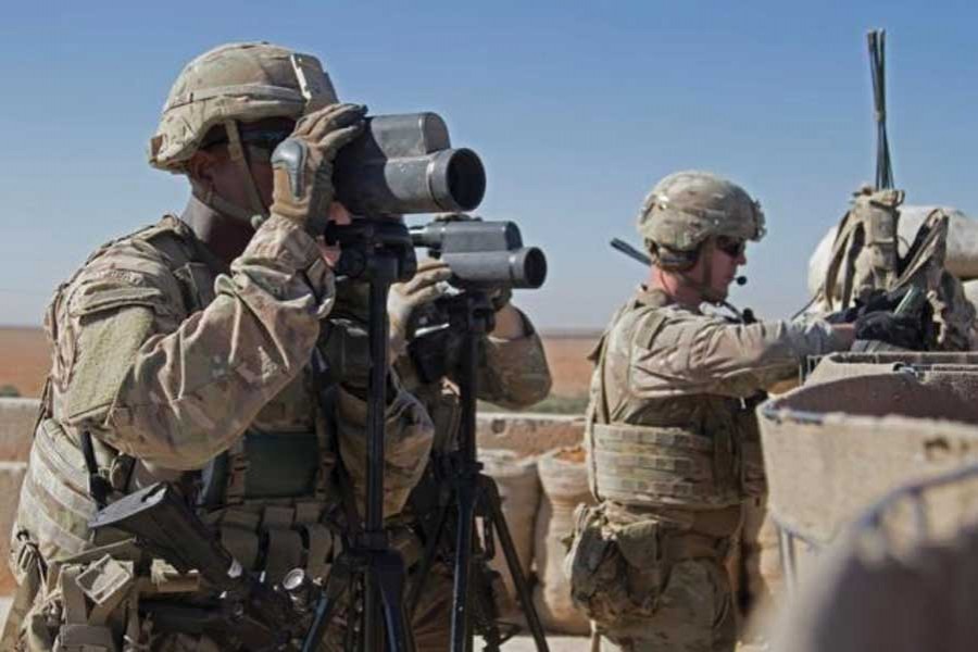 US soldiers on patrol in Manbij, Syria. The photo was taken on November 01, 2018.  	—  Reuters