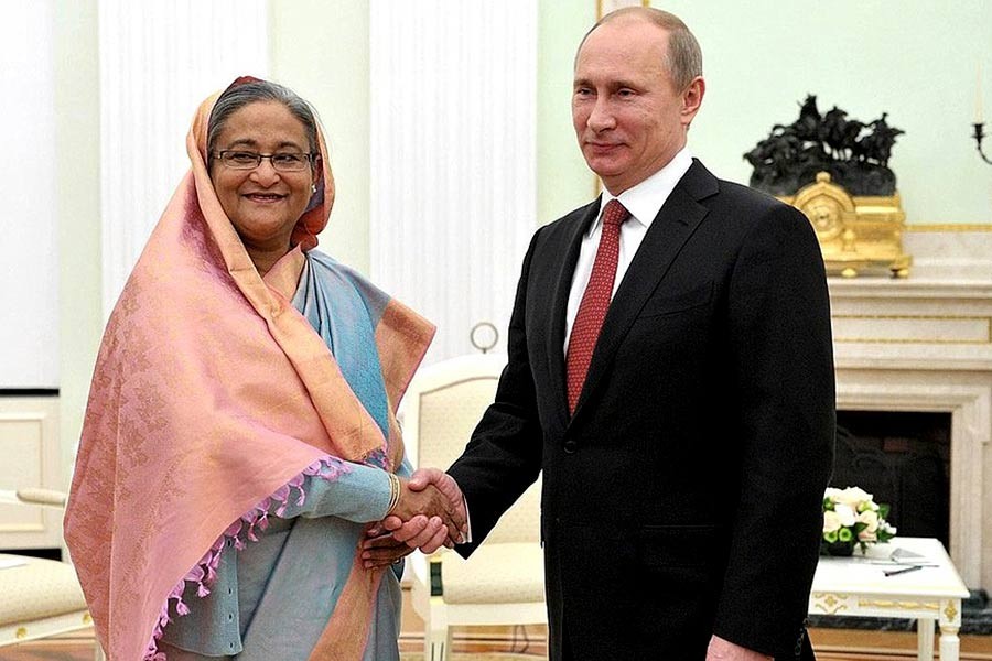 Putin greets Sheikh Hasina on AL’s landslide victory
