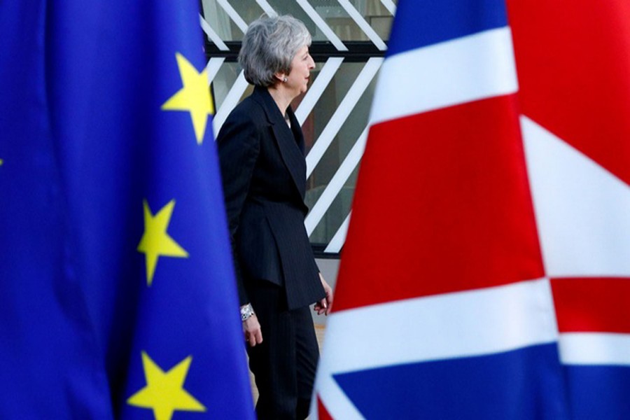 British Prime Minister Theresa May arrives at a European Union leaders summit in Brussels, Belgium, December 13, 2018. Reuters/Files