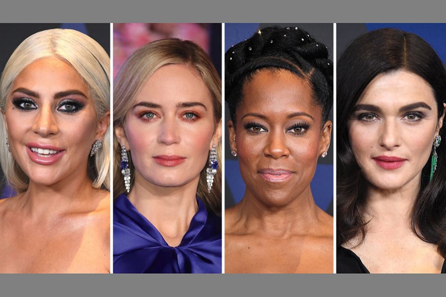 From left: Lady Gaga, Emily Blunt, Regina King and Rachel Weisz. Internet photo