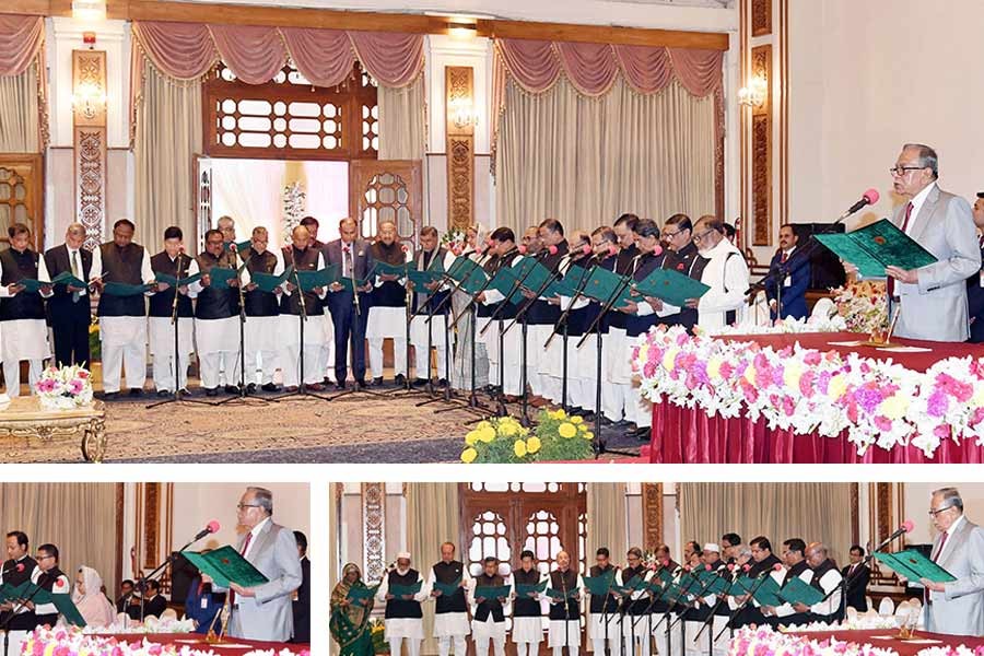 Ministers, state ministers, deputy ministers take oath