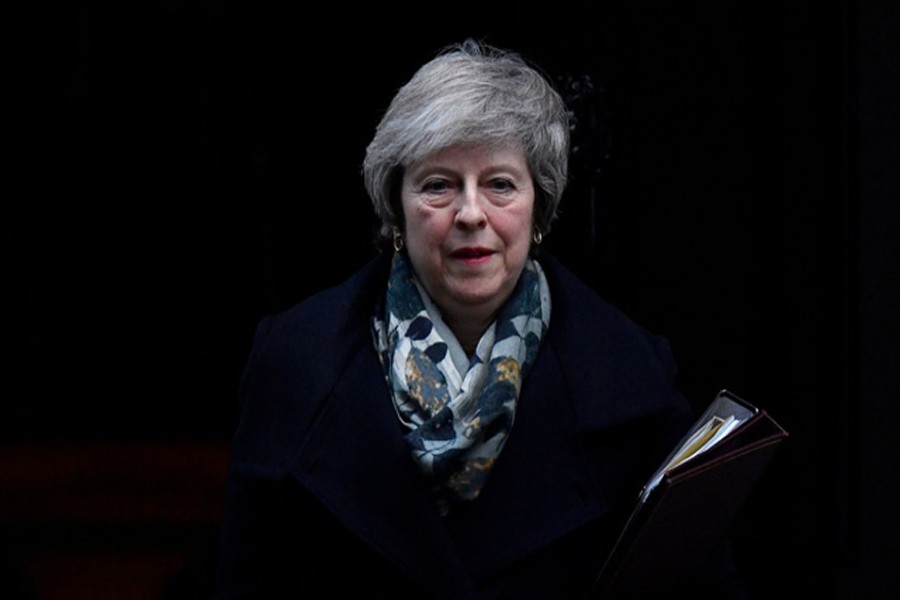 UK's Prime Minister Theresa May leaves 10 Downing Steet in London, December 17, 2018. Reuters/Files