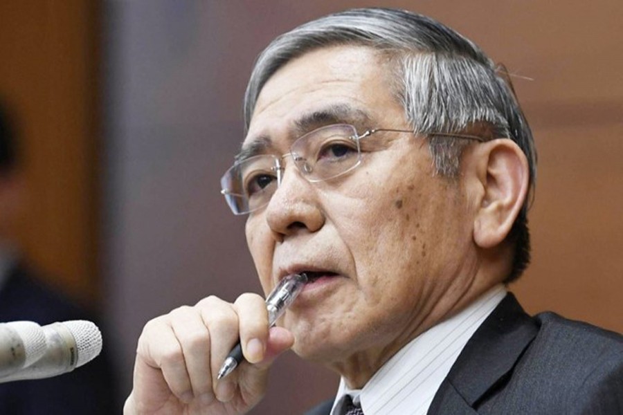 Bank of Japan (BOJ) Governor Haruhiko Kuroda attends a news conference at the BOJ headquarters in Tokyo, Japan, December 20, 2018. Mandatory credit Kyodo/via Reuters