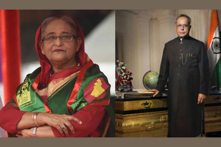 Hasina congratulates Pranab on winning ‘Bharat Ratna’