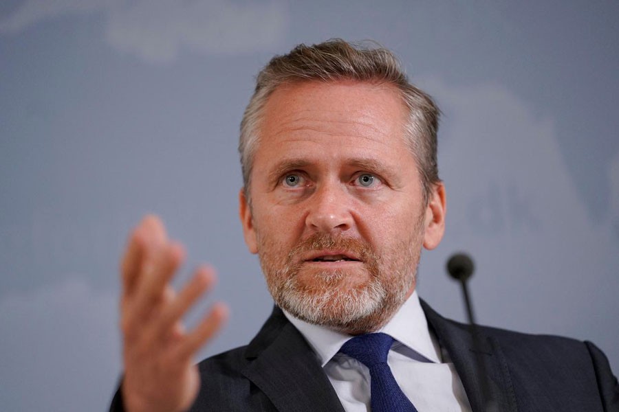 Danish Foreign Minister Anders Samuelsen speaks during a news conference in Copenhagen, Denmark, October 30, 2018 - Martin Sylvest/Ritzau Scanpix/via REUTERS