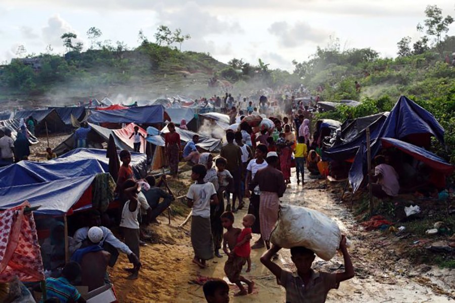 Corinne Amber of the Red Cross says the conditions in Rohingya camps are "catastrophic". Reuters photo