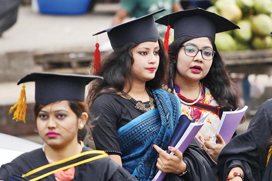 Graduates pass a stressful period in pursuit of suitable jobs right after completing graduation from university                                — FE file photo