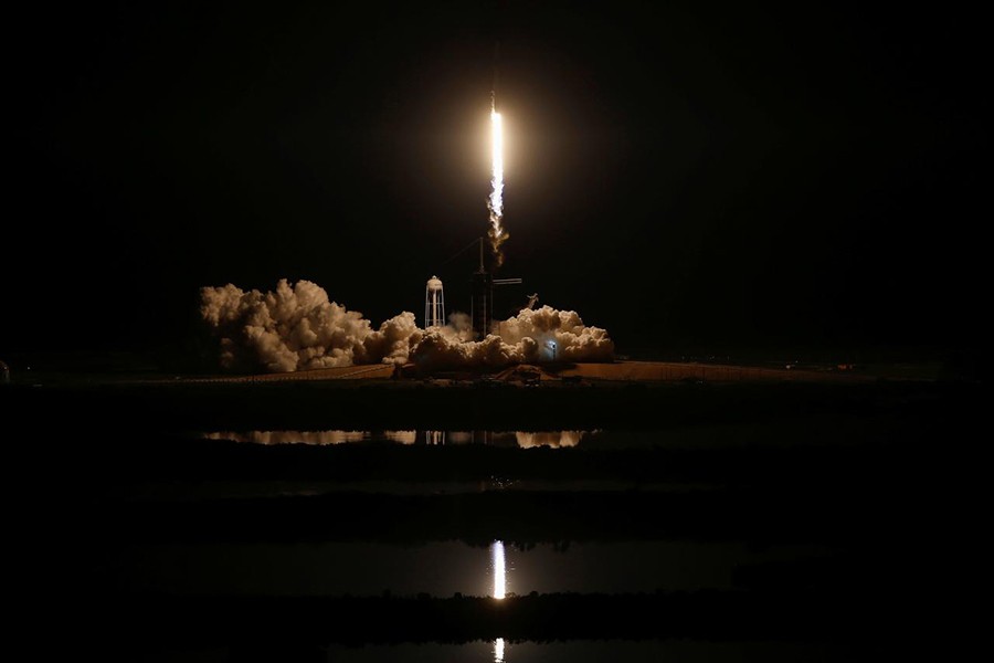 SpaceX rocket with unmanned US capsule blasts off for space station