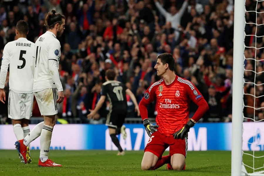 Thirteen-times winners Madrid, who had reached at least the semi-finals for the last eight seasons, suffered their earliest elimination since 2010 — Reuters action image