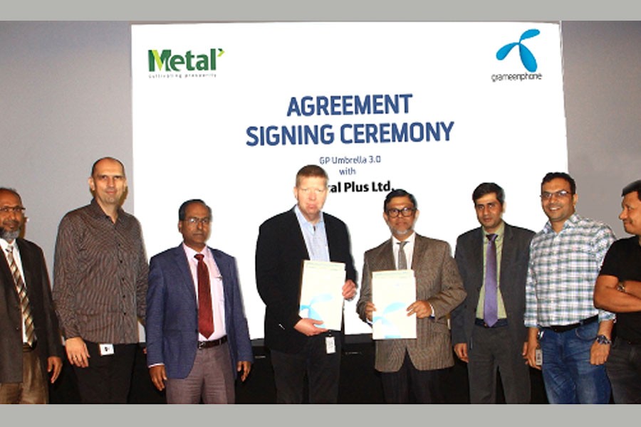 Metal Plus signs agreement with Grameenphone