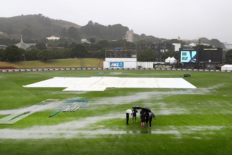 Rain washed out the opening day’s play of the second Test between Bangladesh and New Zealand at the Basin Reserve in Wellington on Friday	— Internet