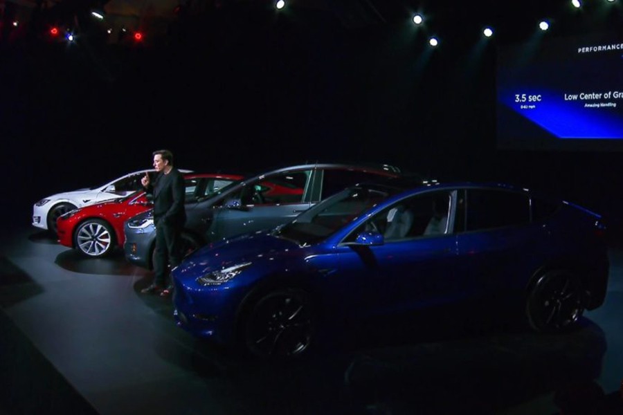 Tesla unveils Model Y