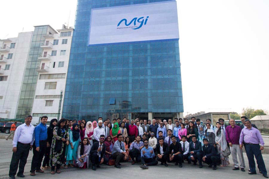 BUBT students visit Meghna Group of Industries