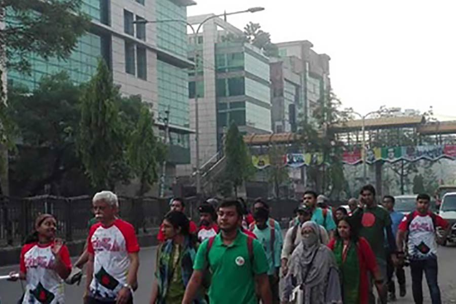 March from Shaheed Minar to Savar for freedom fighters