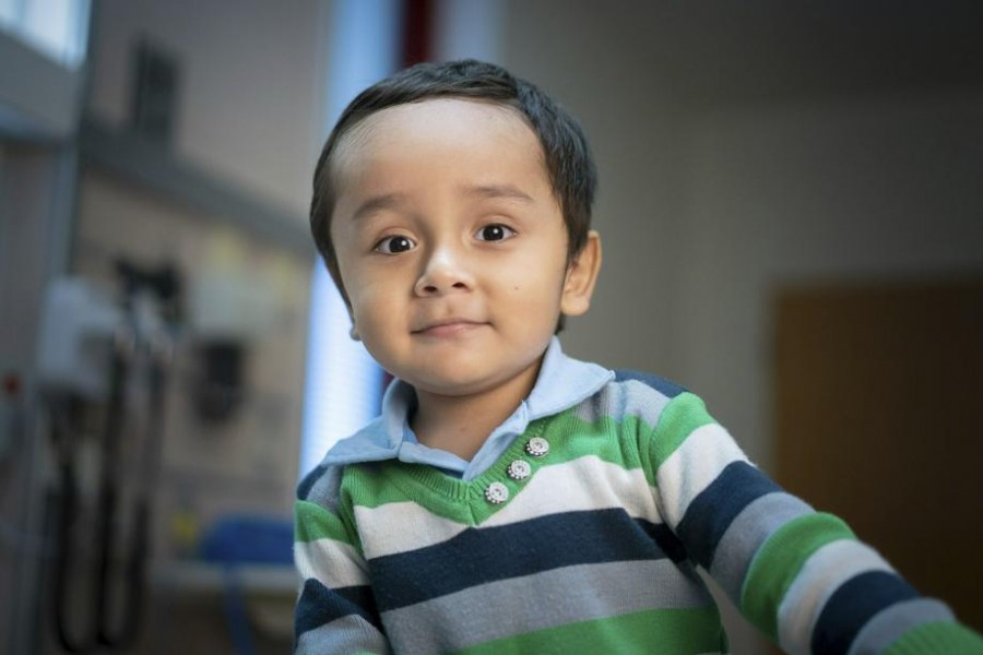 This April 2019 photo shows 2-year old Gael Jesus Pino Alva at the hospital in Memphis. Gael was one of eight babies with 'bubble boy disease' who have had it corrected by gene therapy that ironically was made from one of the immune system's worst enemies _ HIV, the virus that causes AIDS - Courtesy: Peter Barta/St. Jude Children's Research Hospital via AP