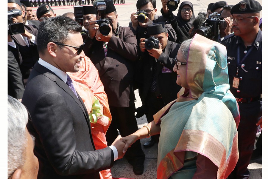 Hasina in Brunei on three-day visit