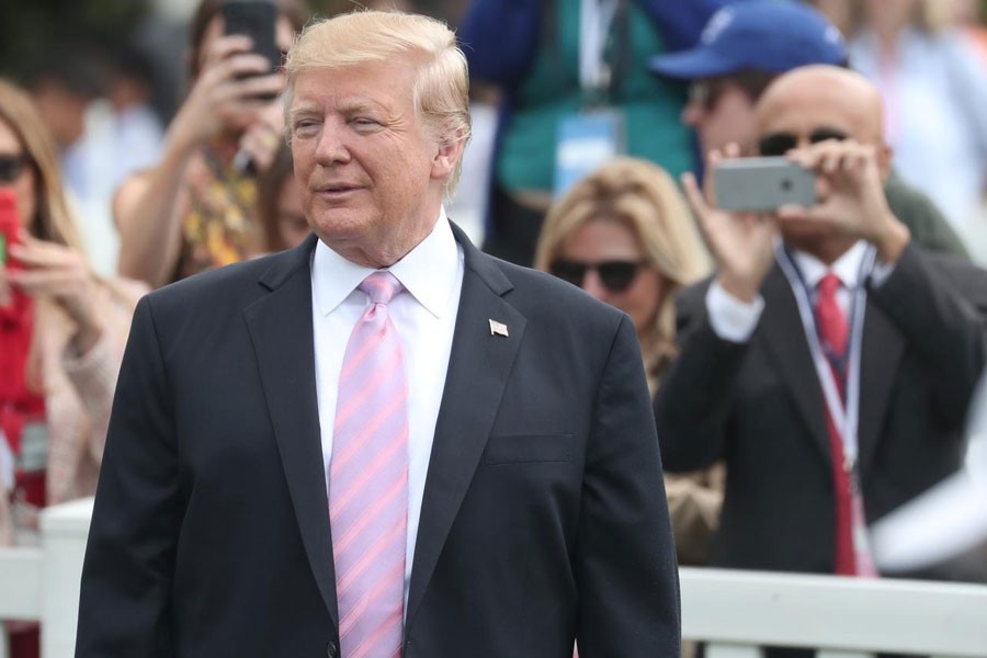 US President Donald Trump attends the 2019 White House Easter Egg Roll on the South Lawn of the White House in Washington, US, April 22, 2019 - REUTERS/Shannon Stapleton