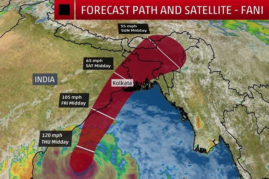 Fani may hit Bangladesh May 4 in weaken form