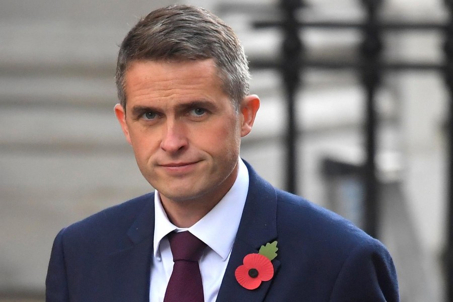 Britain's Secretary of State for Defence Gavin Williamson is seen in Downing Street, London, Britain, November 2, 2017 - REUTERS/Toby Melville