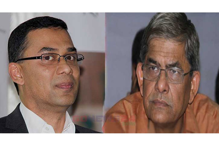 Tarique, Fakhrul among six BNP leaders sued