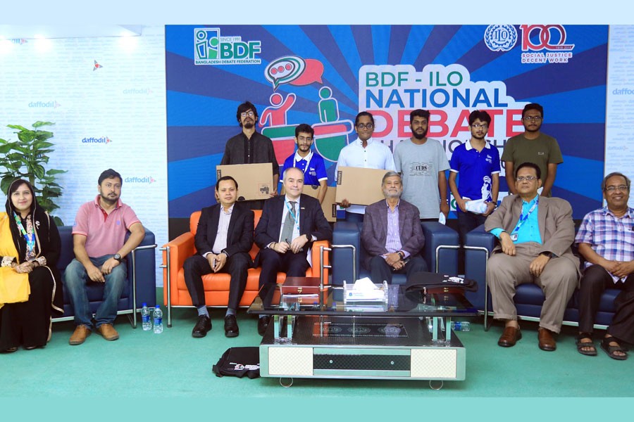 DIU wins BDF-ILO Debate Championship 2019