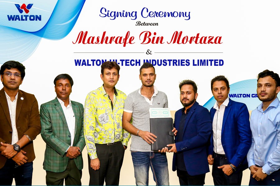 Mashrafe becomes Walton brand ambassador
