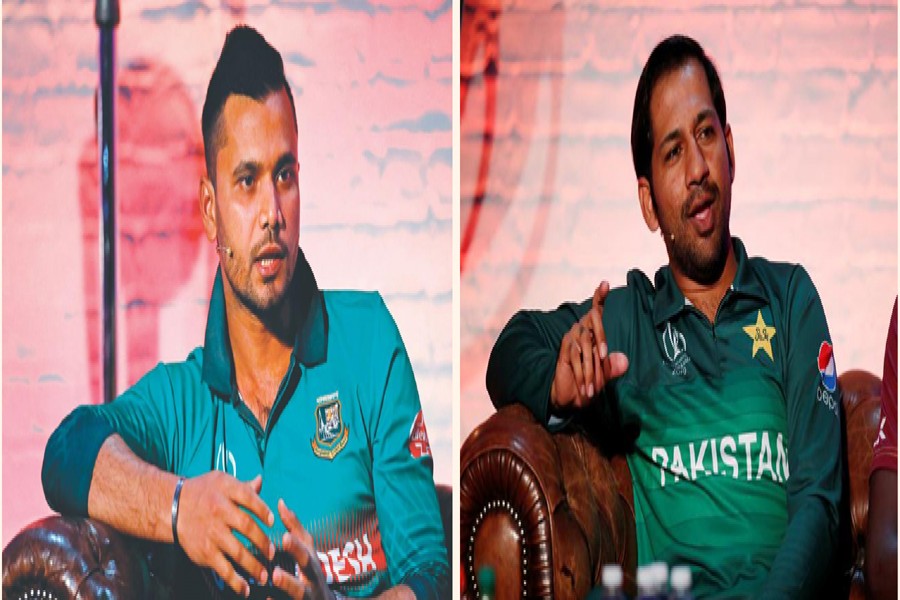 Bangladesh captain Mashrafe Mortaza Pakistan captain Sarfaraz Ahmed