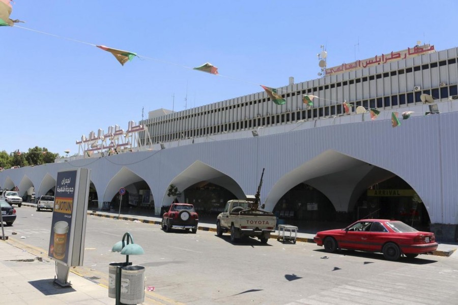 A general view of the front of the airport is seen after a shelling at Tripoli International Airport July 17, 2014 - REUTERS/Hani Amara