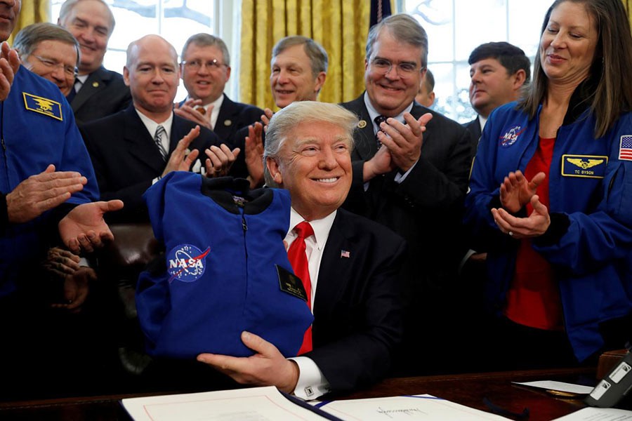 Moon is part of Mars: Trump