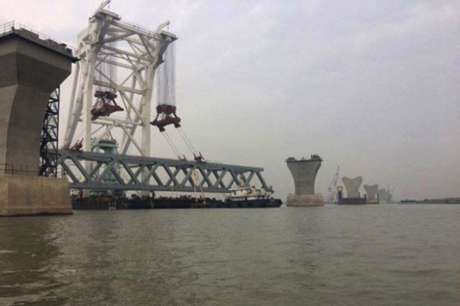 14th span of Padma Bridge to be installed Saturday