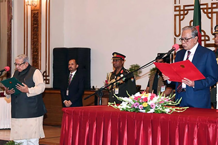 Imran, Indira take oath of office