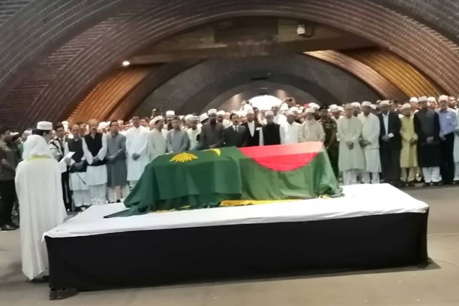 Ershad’s second namaz-e-janaza held at JS