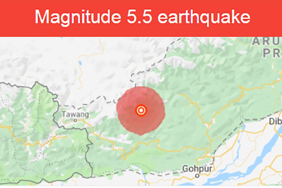 Effects of mild earthquake felt in Bangladesh